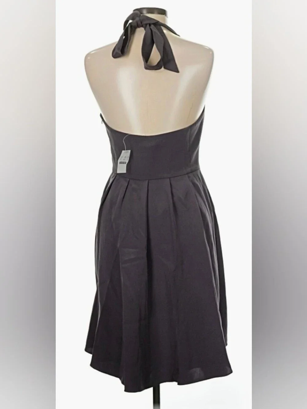 J. CREW 🍸 Knee-length Halter-style SILK COCKTAIL DRESS 🍸Sz 8P 🌟 NWT